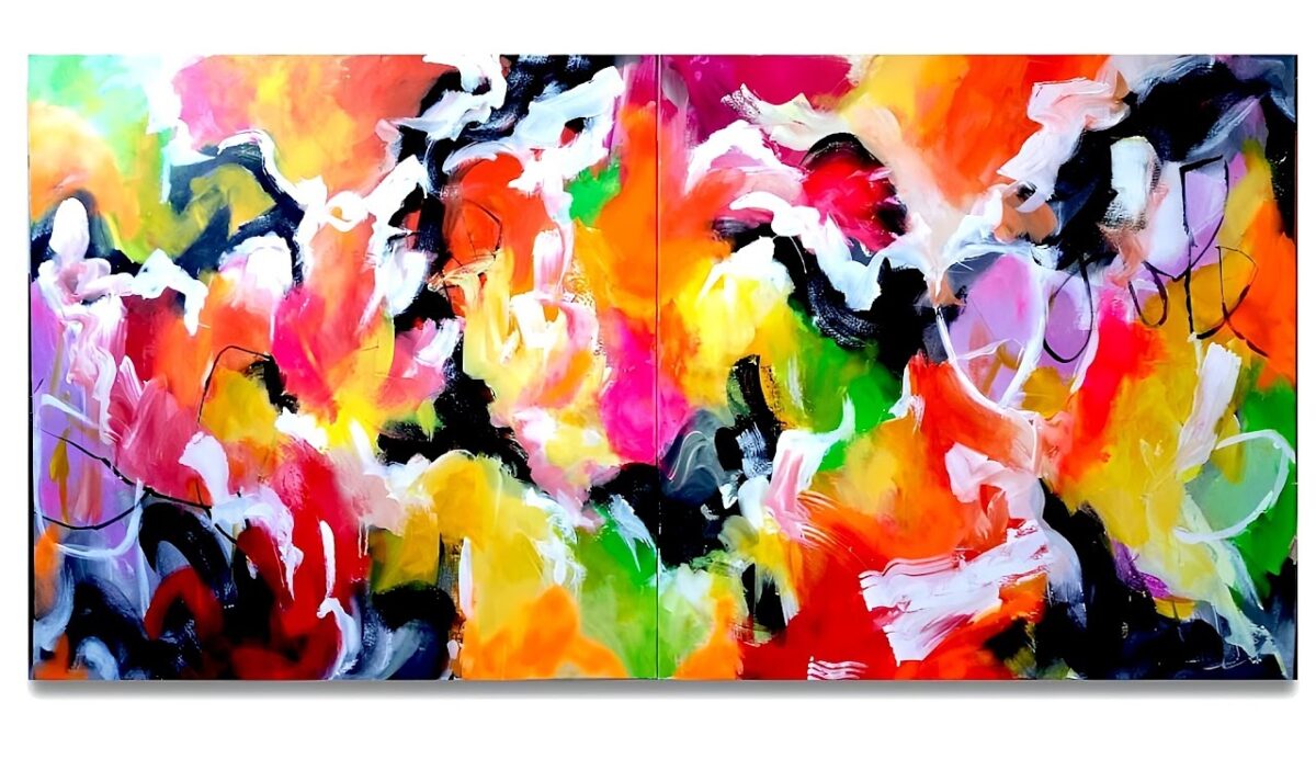 Abstract Painting - Genesis 100x200 cm