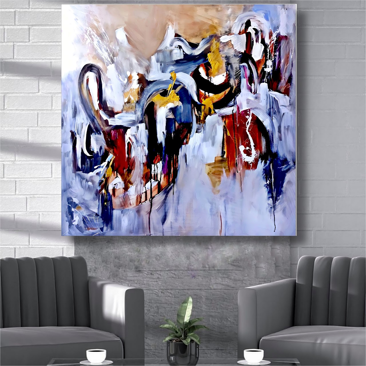 Selda Bergman Painting on the wall