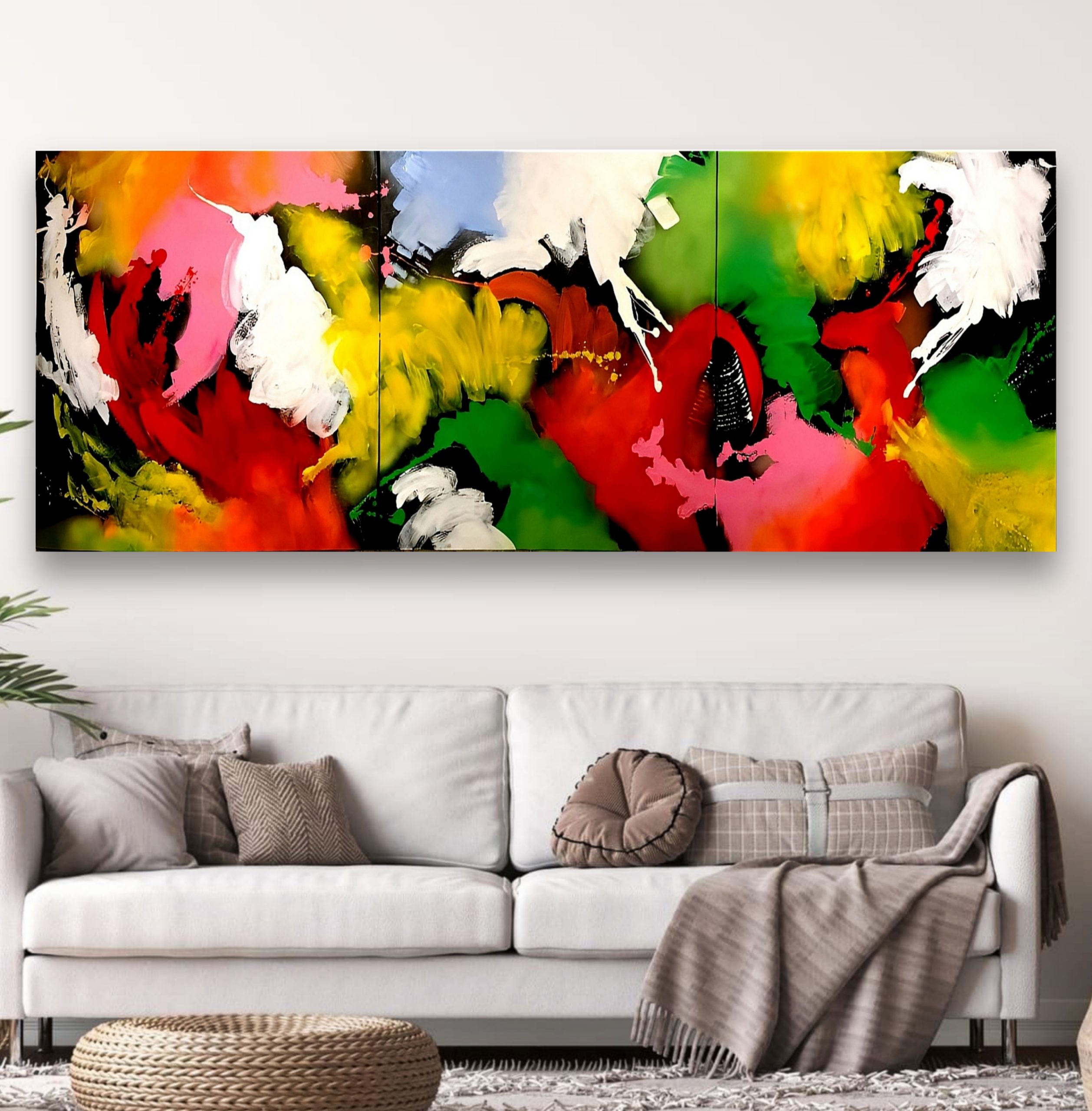 Abstract Painting - Colorful Fairytales 80x240 cm - Image 6