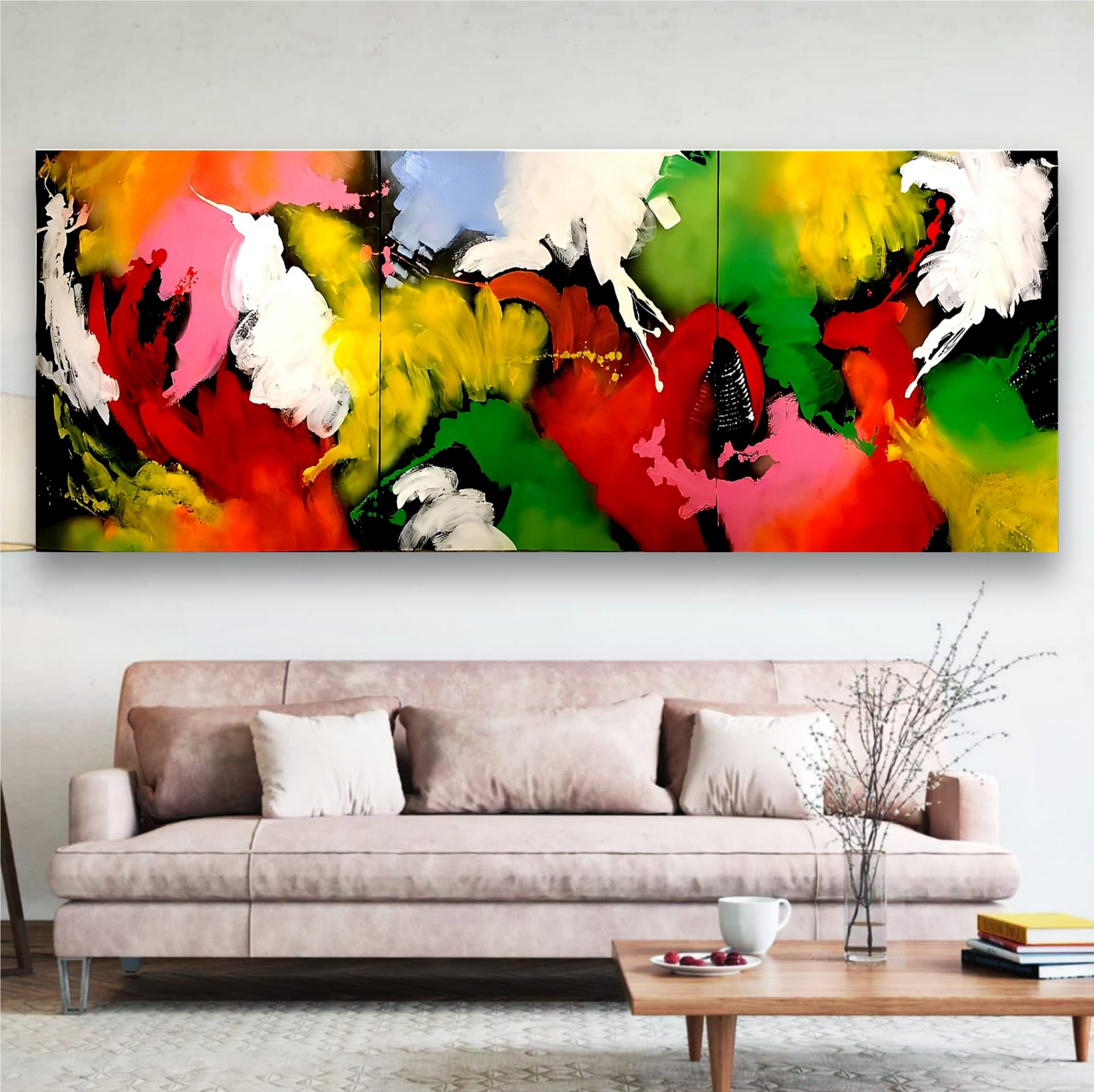 Abstract Painting - Colorful Fairytales 80x240 cm - Image 4