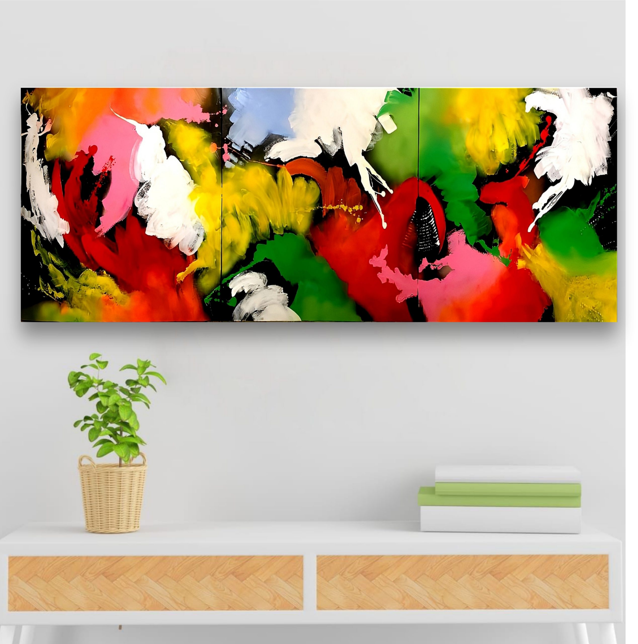 Abstract Painting - Colorful Fairytales 80x240 cm - Image 7