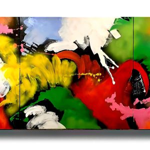 Abstract Painting - Colorful Fairytales 80x240 cm