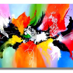 Abstract Painting - Aurora of Becoming 120x200 cm