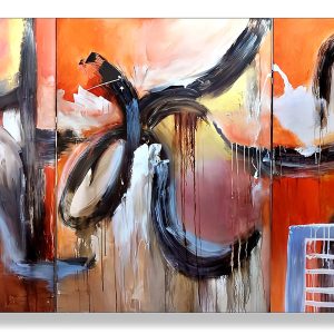 Abstract Painting - Motivation 90x195 cm