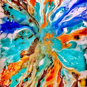 Abstract Painting - Melancholy Mirage 100x150 cm