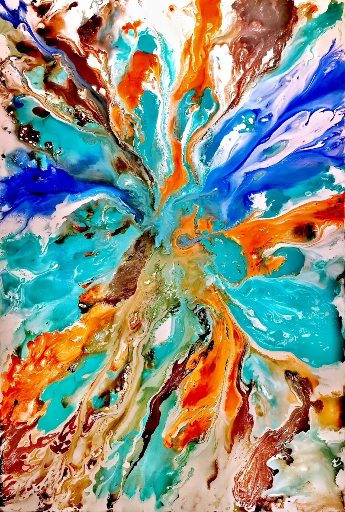 Abstract Painting - Melancholy Mirage 100x150 cm