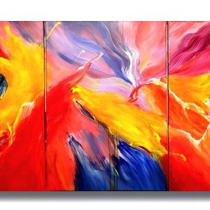 Abstract Painting - Vortex Rahpsody 90x210 cm
