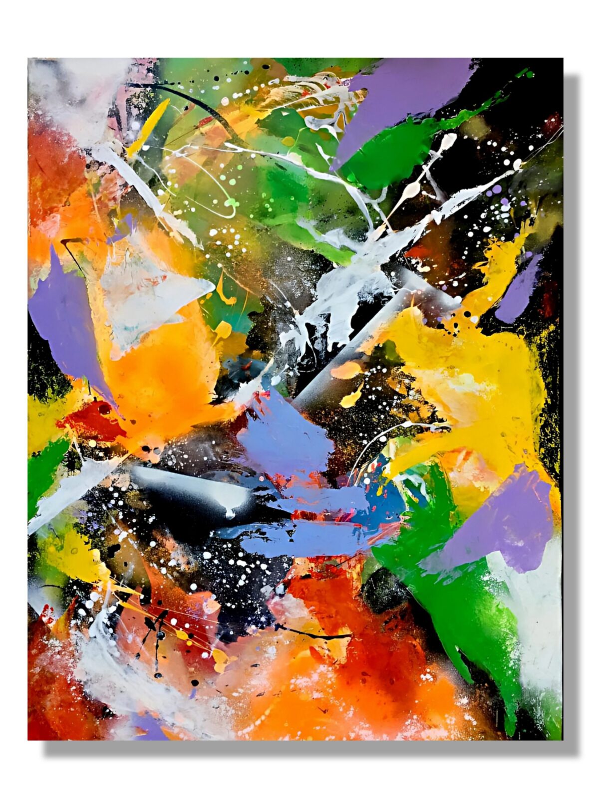 Abstract Painting - Courageous Spark 70x90 cm