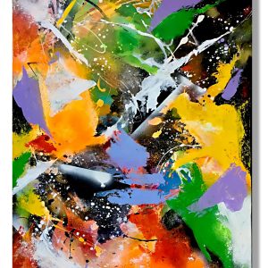 Abstract Painting - Courageous Spark 70x90 cm