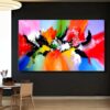 Contemporary abstract wall art by Selda Bergman using expressive brushstrokes with high‑contrast tones