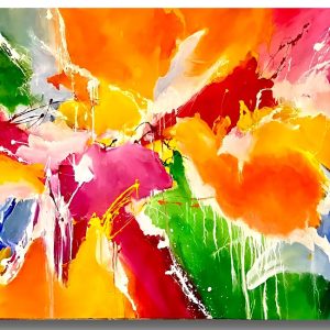 Abstract Painting - Rainbow Dreams 100x150 cm