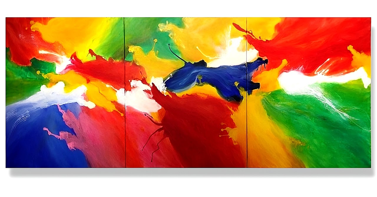 Abstract Painting - Vibrant Horizon