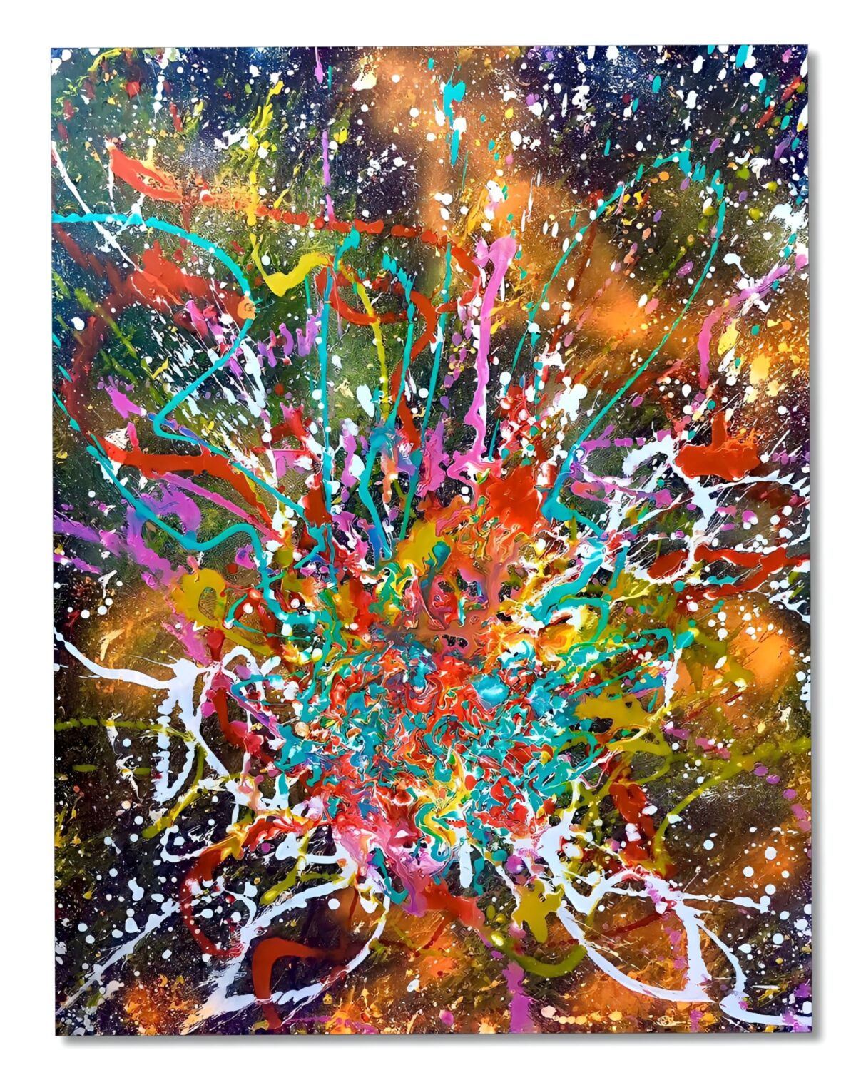 Abstract Painting - Cosmic Journey 70x90 cm