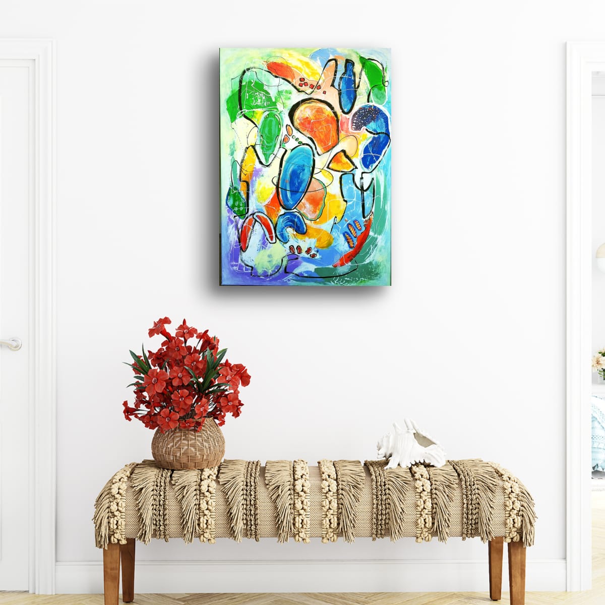 🔴Abstract Painting -Under the Sea - Image 3