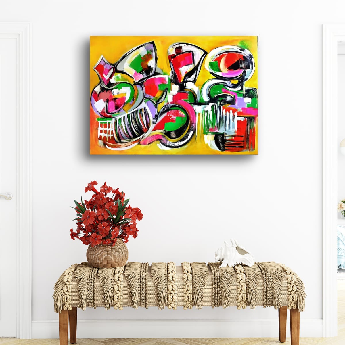 Cubistic Painting - The Soul of Jazz 65x90 cm - Image 12