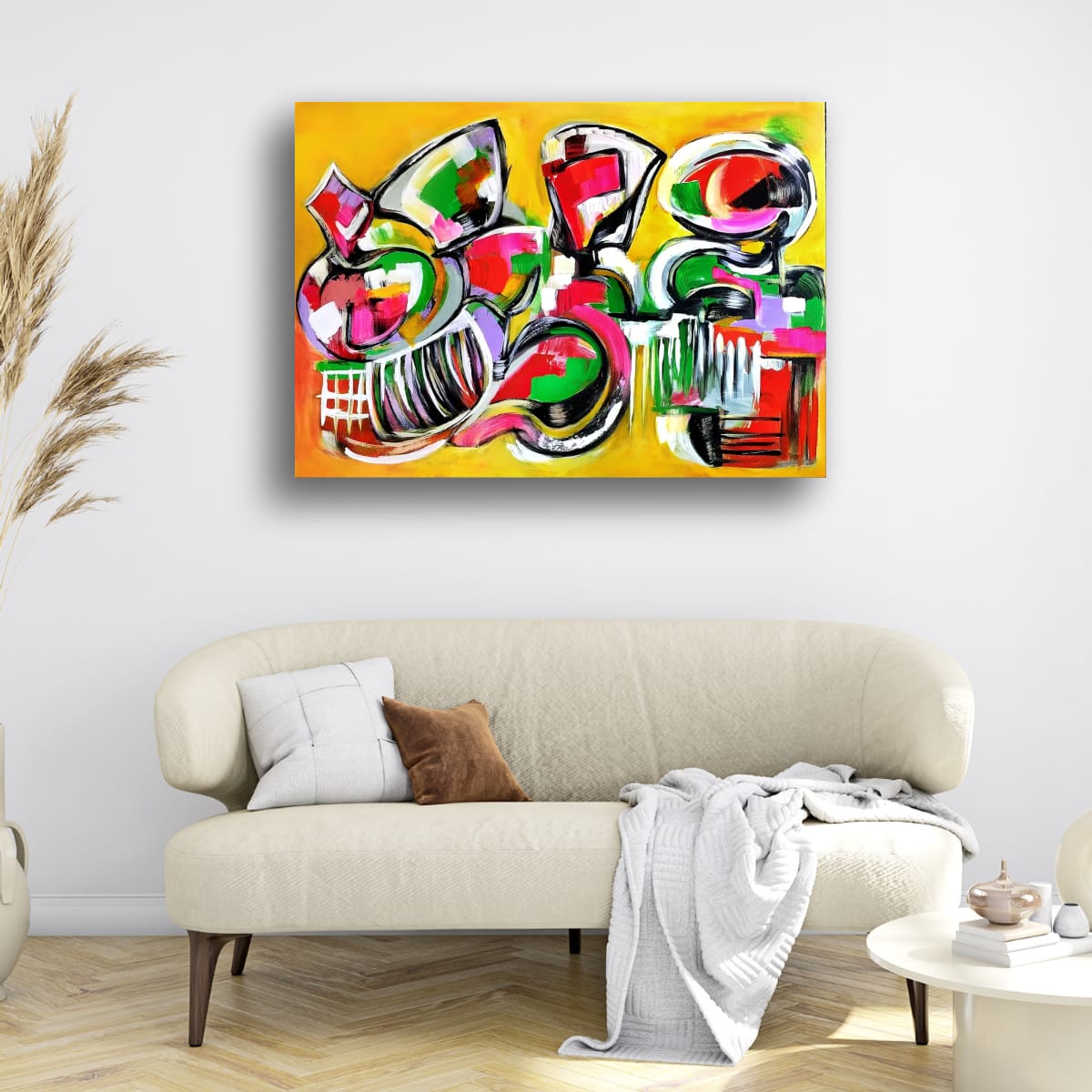 Cubistic Painting - The Soul of Jazz 65x90 cm - Image 5