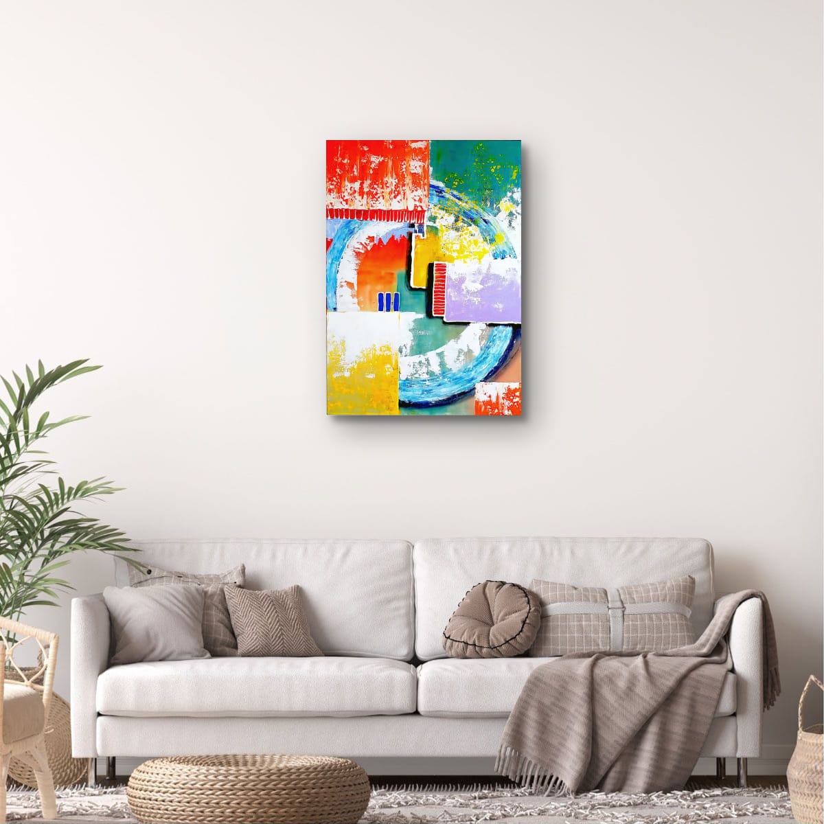 Cubistic Painting - Intersection 50x70 cm - Image 12