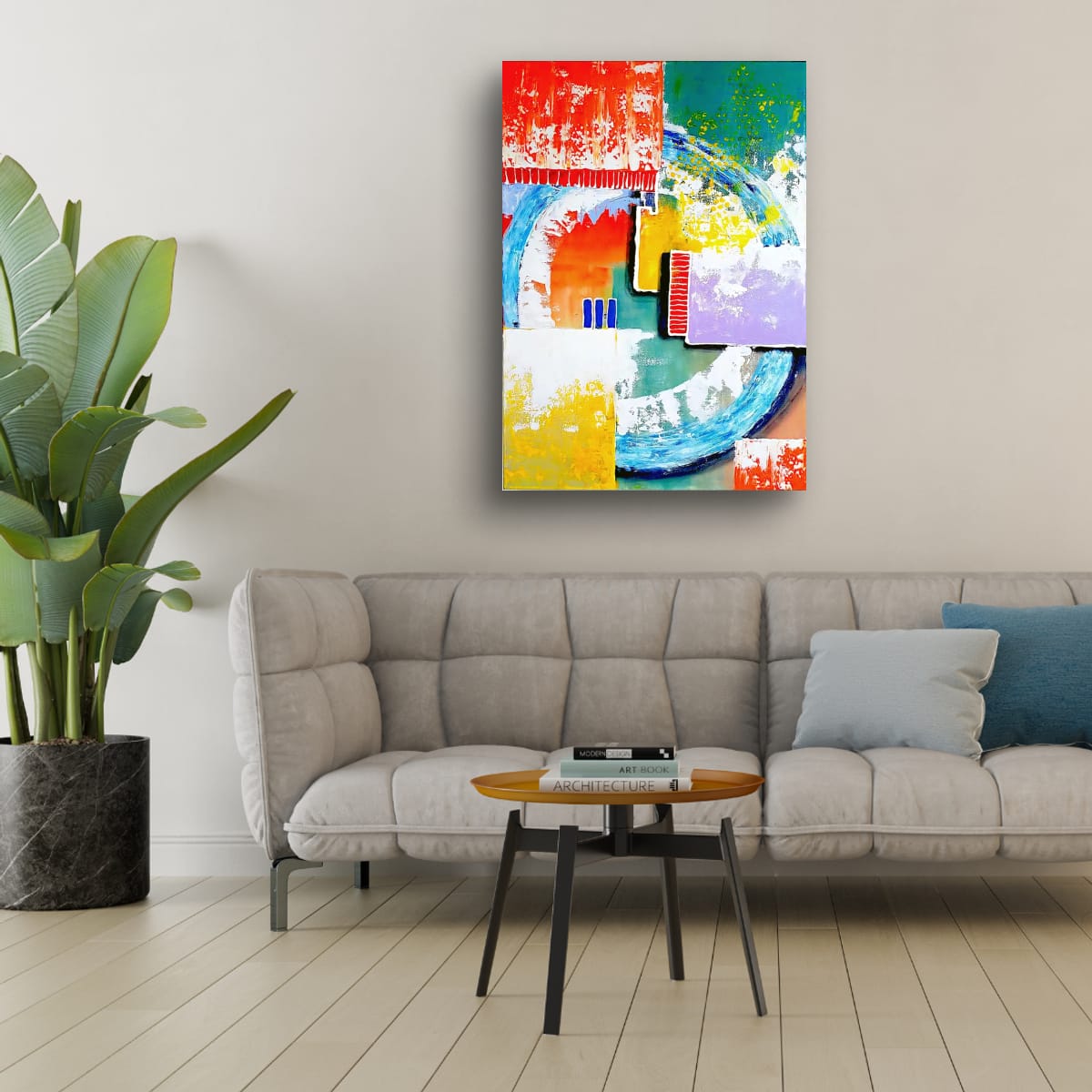 Cubistic Painting - Intersection 50x70 cm - Image 10