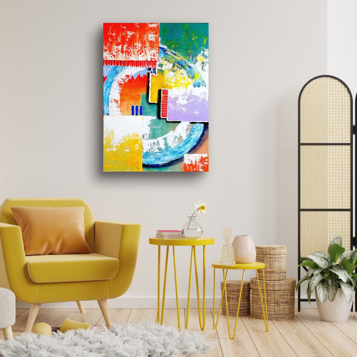 Cubistic Painting - Intersection 50x70 cm - Image 9