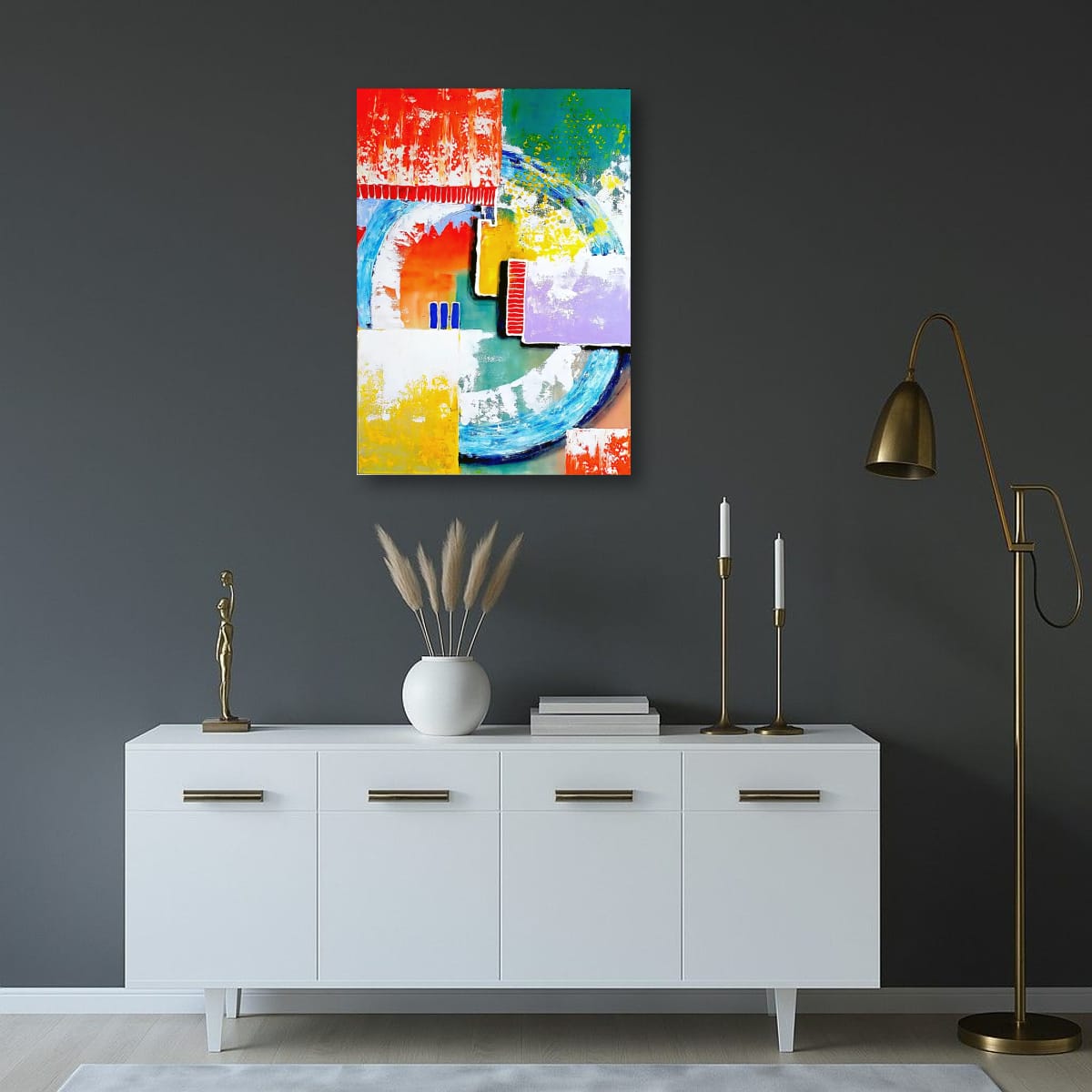 Cubistic Painting - Intersection 50x70 cm - Image 5