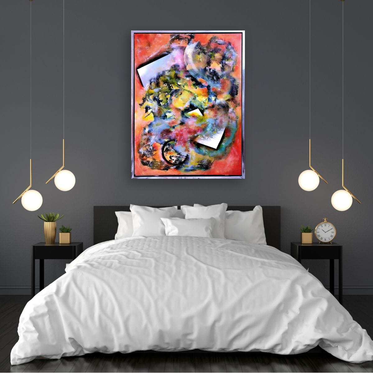 Cubistic Painting - Cosmic Burst 60x80 cm - Image 6