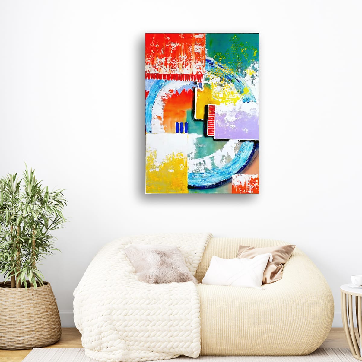 Cubistic Painting - Intersection 50x70 cm - Image 2