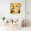 ibrant oil abstract artwork by Selda Bergman with expressive movement