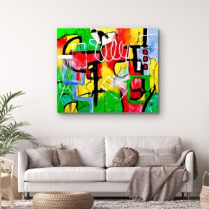 Geometric abstract art piece by Selda Bergman artist