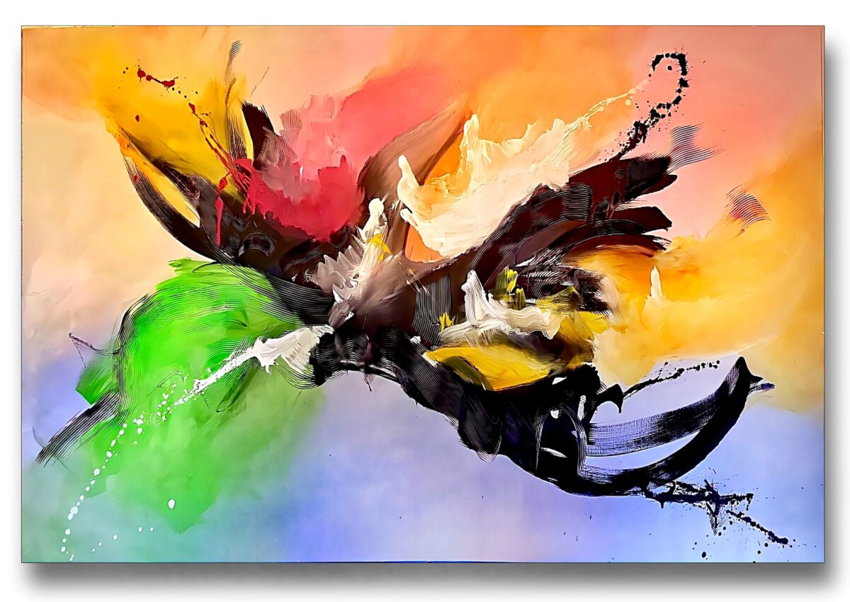 Abstract Painting - Whisper of Wings 100x150 cm