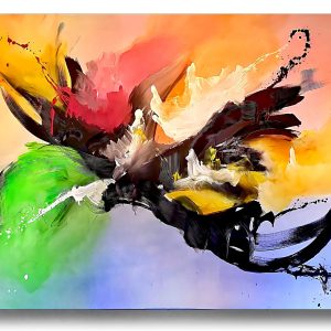Abstract Painting - Whisper of Wings 100x150 cm