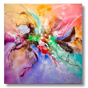 Abstract Painting -Inception of Life 100x100 cm