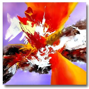 Abstract Painting - The Domino Effect 100x100 cm