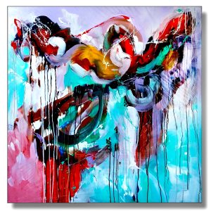 Abstract Painting - The Wings of Change 100x100 cm