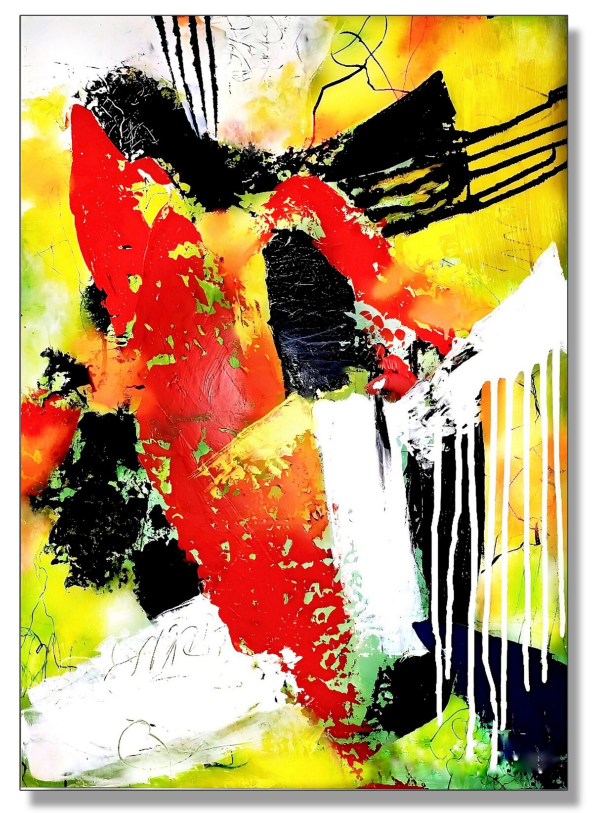 Abstract Painting -  Between the Lihgts 50x70 cm