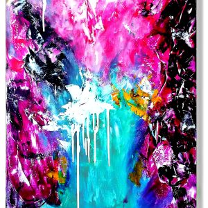 Abstract Painting - Hidden Paradise 70x90 cm