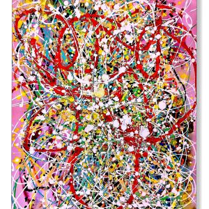 Abstract Painting - Vibrant Visions 70x90 cm