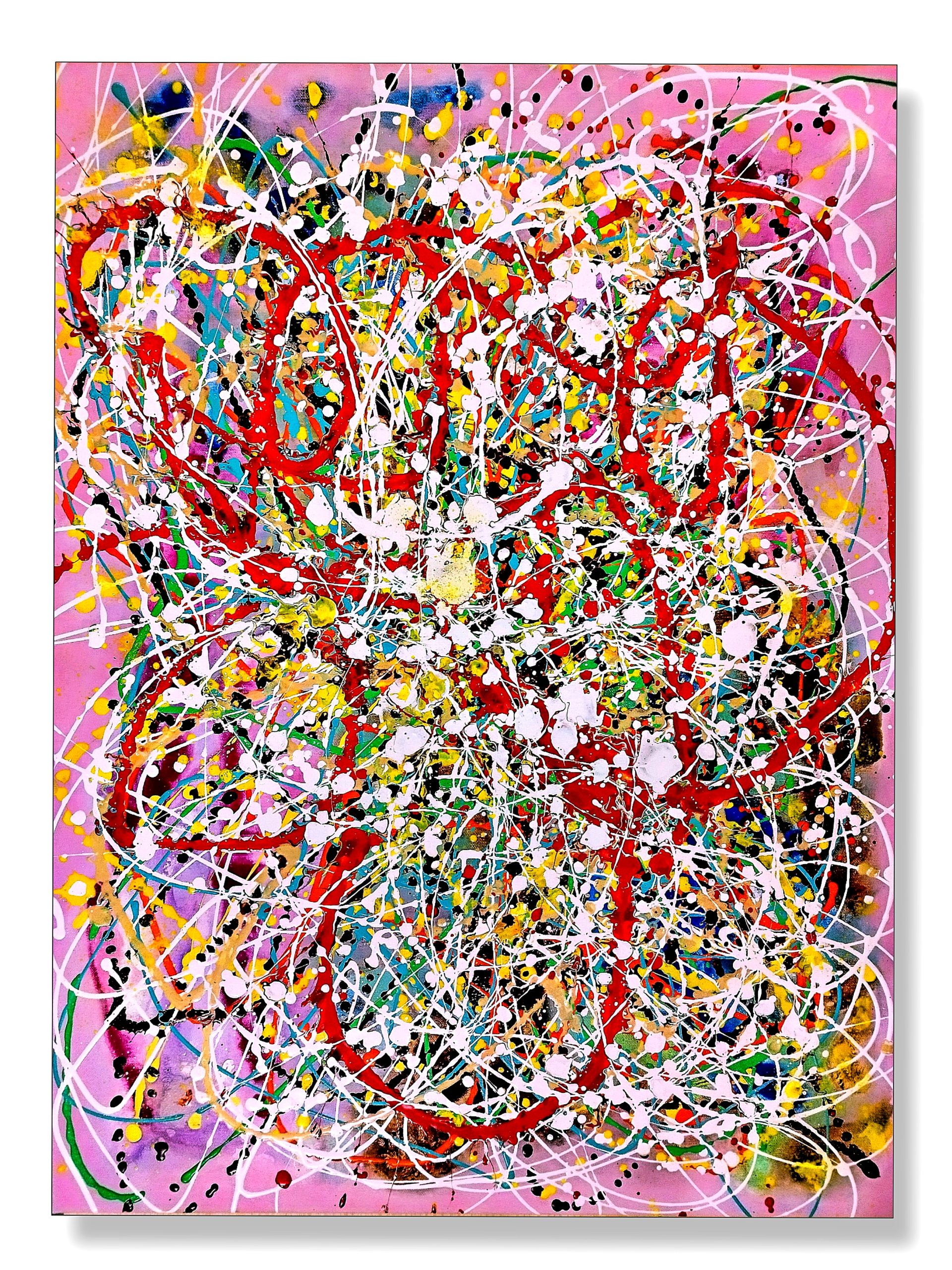 Abstract Painting - Vibrant Visions 70x90 cm