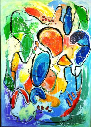 SOLD! Abstract Painting -Under the Sea