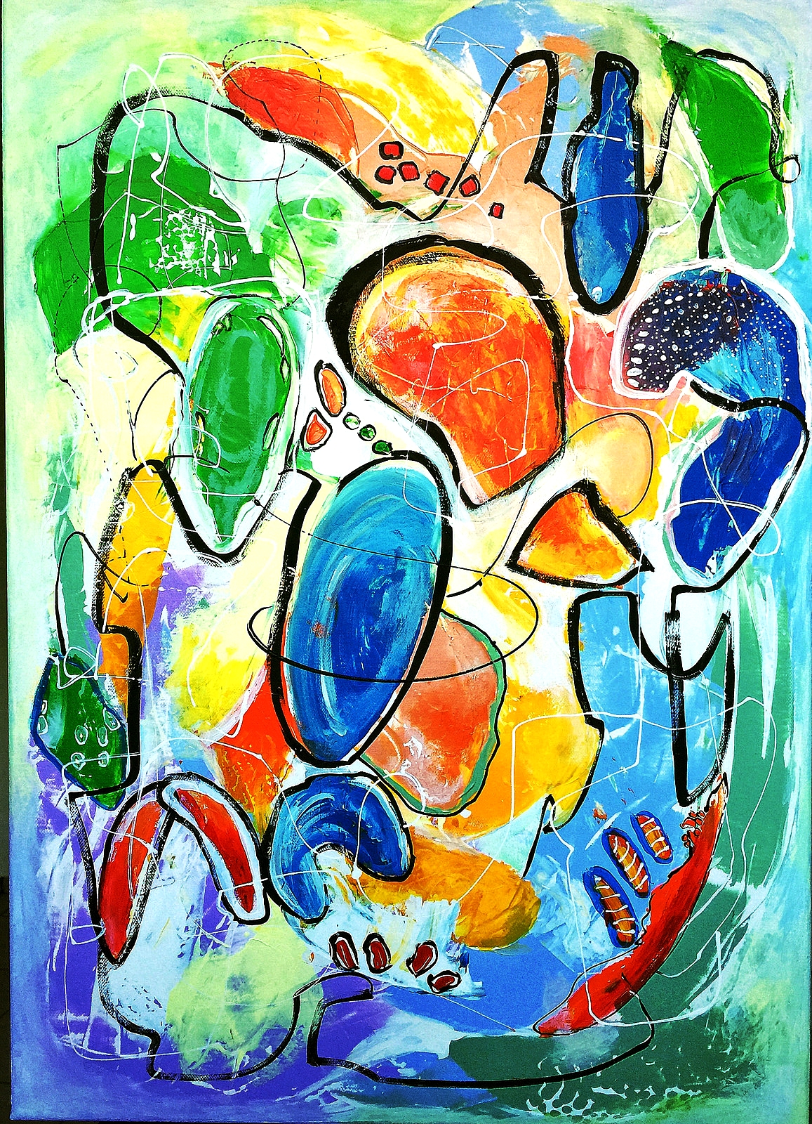 🔴Abstract Painting -Under the Sea