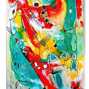 Cubistic Painting - Fluid Emotions 50x70 cm