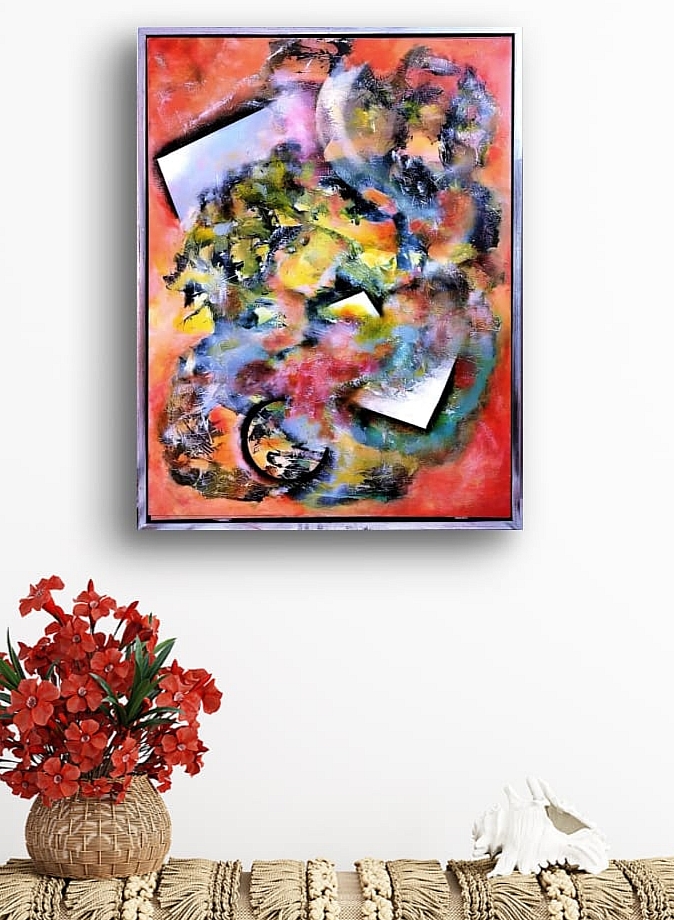 Cubistic Painting - Cosmic Burst 60x80 cm - Image 3