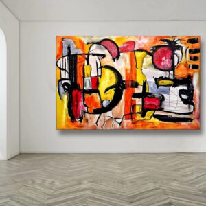Large contemporary abstract wall art by Selda Bergman