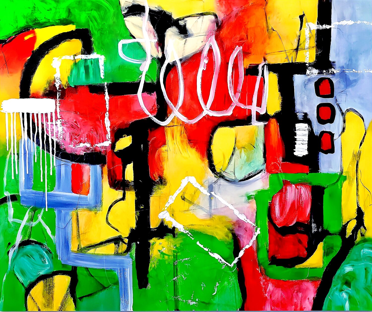 Geometric abstract art piece by Selda Bergman