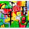 extured abstract canvas artwork created by Selda Bergman