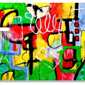 extured abstract canvas artwork created by Selda Bergman