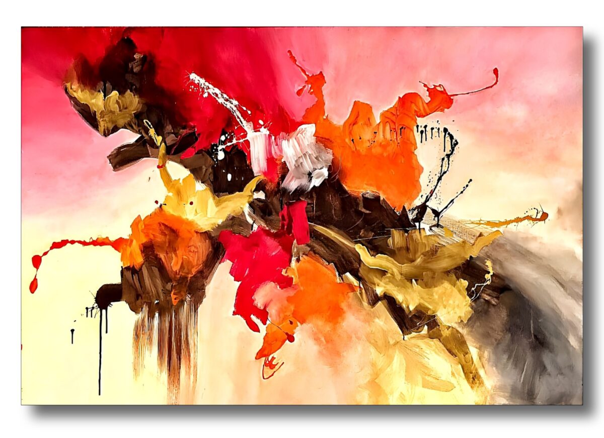 Abstract Painting - Inception 100x150 cm