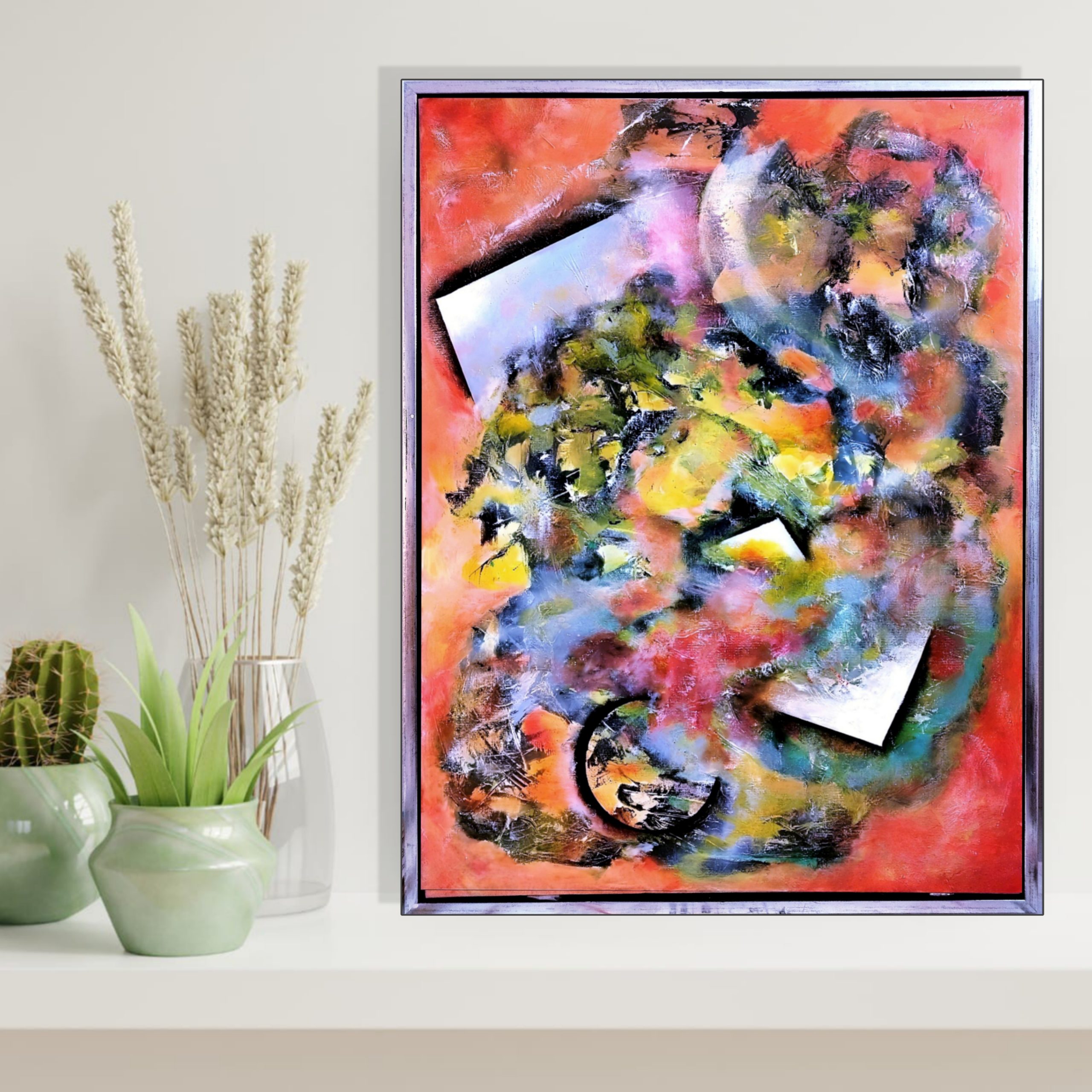 Cubistic Painting - Cosmic Burst 60x80 cm - Image 2