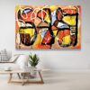 Contemporary abstract wall art by Selda Bergman in soft blended tones