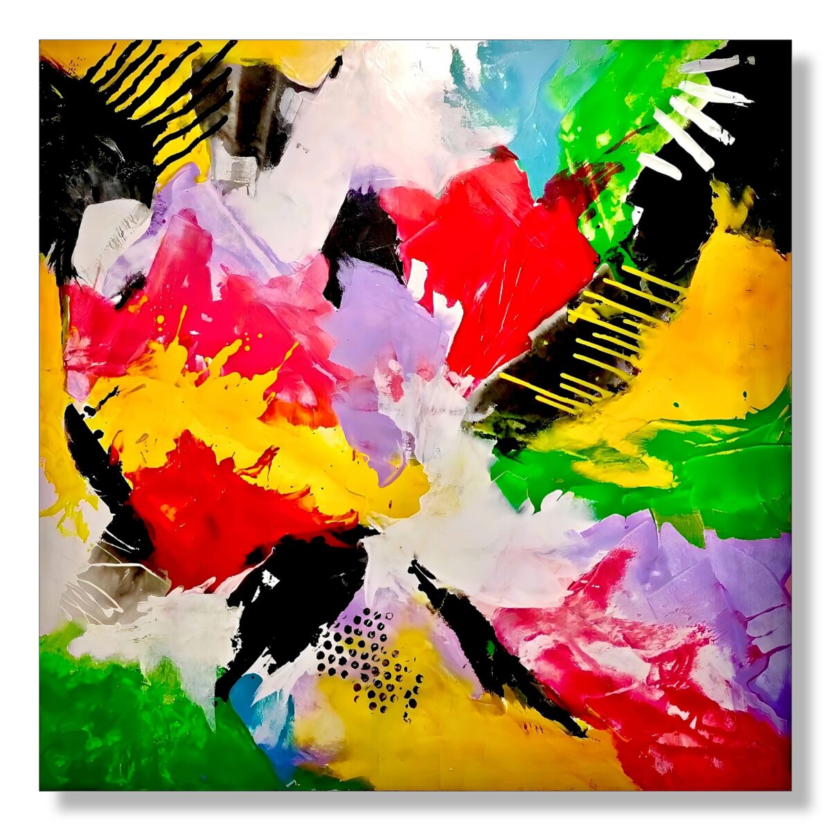 Abstract Painting - Edge of dreams 100x100 cm