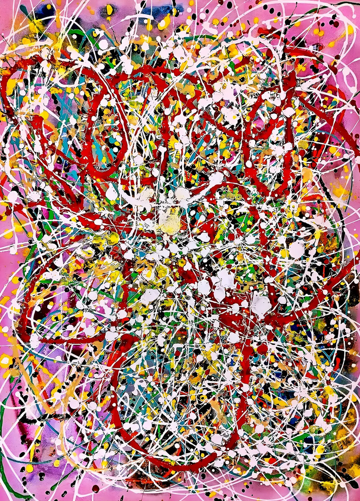 Abstract Painting - Vibrant Visions 70x90 cm - Image 2